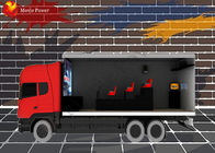 Custom Cabin / Truck Dynamic Ponsel 7D Cinema Theater Dengan Pencahayaan Kabut Angin