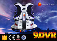 Putih dan Hitam 9D Egg VR Cinema 3 Kursi Kursi Motional dan Realitas Virtual