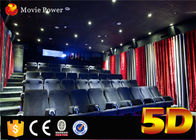 Sistem Elektronik 220V 3 DOF 4d Kursi Teater Tempat Duduk Terbuat Dari Kulit Dengan Efek Khusus