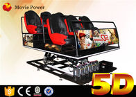 Peralatan Taman Hiburan 5d Cinema Gerak Kursi 6Dof 5D Cinema Simulator Game Machine 5D Cinema
