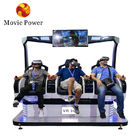 3 kursi Virtual Reality Simulator Koin Dioperasikan Mesin Game 5D Kursi Bioskop 9D