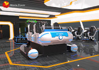 Peralatan Taman Hiburan 6 kursi bioskop dalam ruangan 9d pengalaman permainan virtual reality simulator