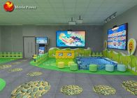 VR Taman Hiburan Dalam Ruangan Proyeksi Interaktif Anak-anak Melukis Mesin Game 1.5 KW