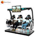 Koin Dioperasikan 3 Kursi Virtual Reality Simulator VR Cinema Dynamic