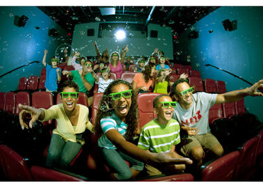 Komersial Mewah 4D Theater, Bioskop Film Immersive 4D Dengan Efek Suara Khusus 7.1of 3dof Platform 4D Teater Listrik
