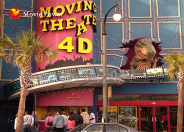 Layar Besar Kabut Api Api 4-D Simulasi Teater Film Untuk Taman Hiburan
