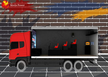 Custom Cabin / Truck Dynamic Ponsel 7D Cinema Theater Dengan Pencahayaan Kabut Angin