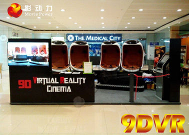 Interaktif Cabin Virtual Reality 9D Simulator Untuk Peralatan Taman Hiburan