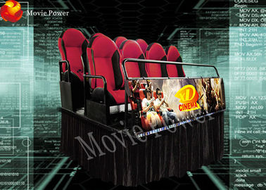 Peralatan bioskop listrik 5D bioskop warna merah kuning fiberglass