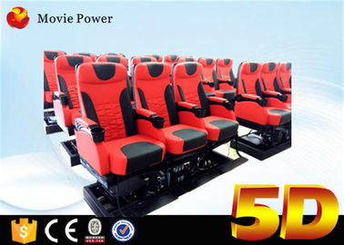 3 Dof Electric / Hydraulic 5D Cinema Equipment 5D Simulator Cinema dengan kursi gerak