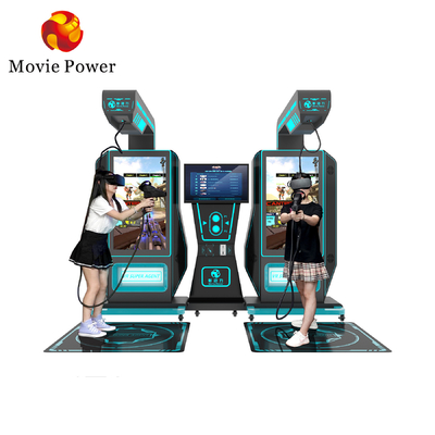 Virtual Reality Indoor 9d Vr Arcade Shooting Game Machine kat Vr Super 2 pemain simulator senjata untuk pusat perbelanjaan