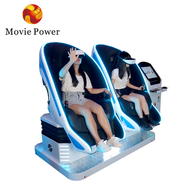 Taman hiburan 9D VR Egg Chair Simulator VR Shark Motion Cinema 2 Tempat duduk