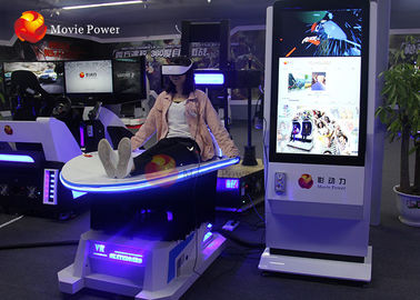Warna Putih 9D VR Cinema Dynamic Slide Simulator Dengan Roller Coaster Games