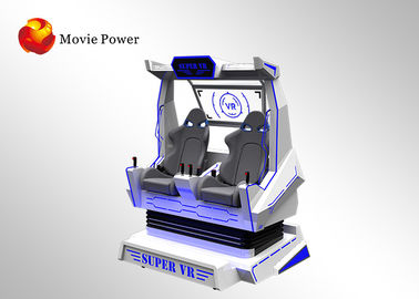 Simulator 9D Dalam Ruangan, Kursi Ganda Permainan Roller Coaster Biasa Untuk Semua Pemain Usia