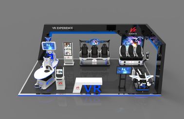 Iron / Fiberglass Unik Berdiri 9D VR Theme Park Warna Disesuaikan