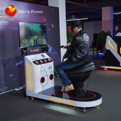 Interaktif 9D VR Horse Riding, 9D Cinema Rides VR HTC Vive Game Machine Balap Kuda Anak-Anak