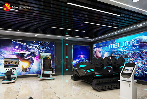Peralatan Taman Hiburan One Stop Service 9d Virtual Reality Simulator Game Zone