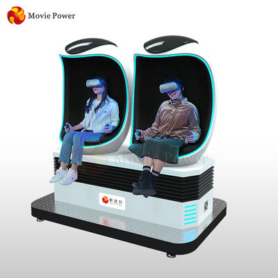 360 Derajat Telur 9D VR Cinema Simulator Interaktif Virtual Reality Equipment 3 kursi