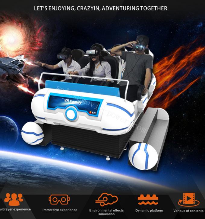 Indoor Full Immersive Interactive 6 Seats 9D Virtual Reality VR Cinema game Simulator 0