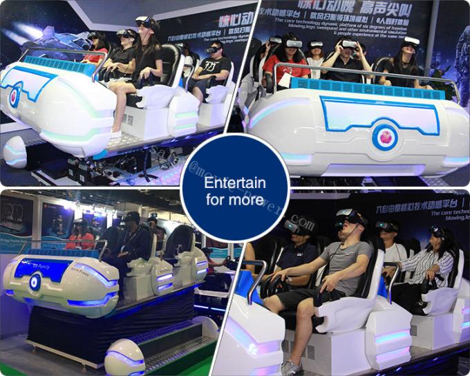 Indoor Full Immersive Interactive 6 Seats 9D Virtual Reality VR Cinema game Simulator 2