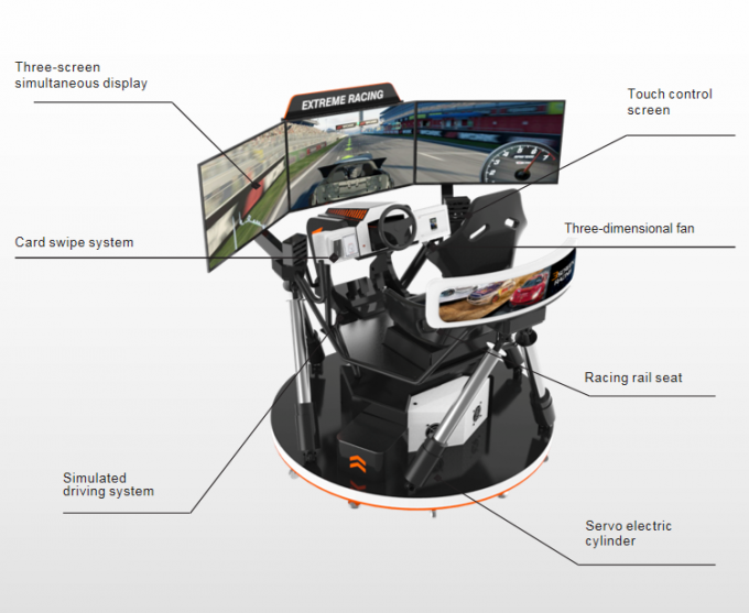 Hiburan Balap Mobil Simulator Bermain Online 3㎡ Space 0