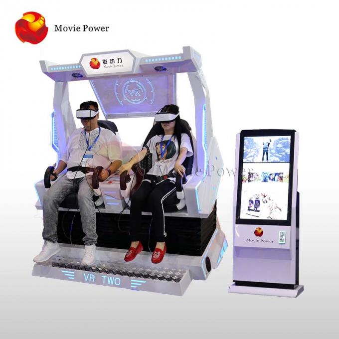 Bahan Baja Virtual Reality Simulator 2 Kursi Cinema 9d Vr Machine 0
