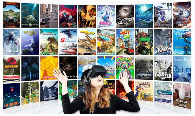 Efek Dinamis Usaha Kecil 9D VR Cinema 2 Kursi Mesin Realitas Virtual 1