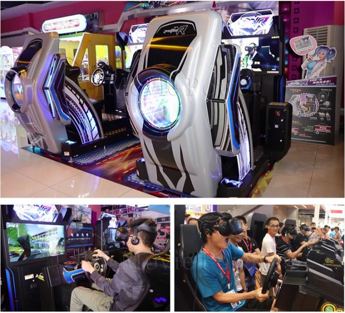 Mesin Game Wahana Hiburan 5d 9d VR Arcade Racing Car Simulator 0