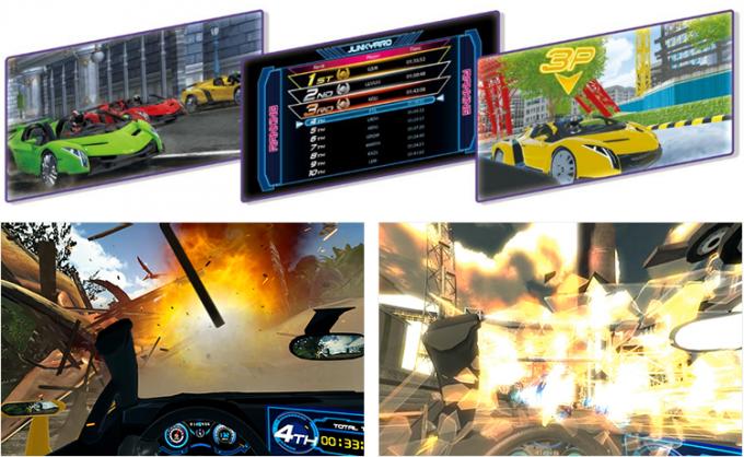 Mesin Game Wahana Hiburan 5d 9d VR Arcade Racing Car Simulator 1
