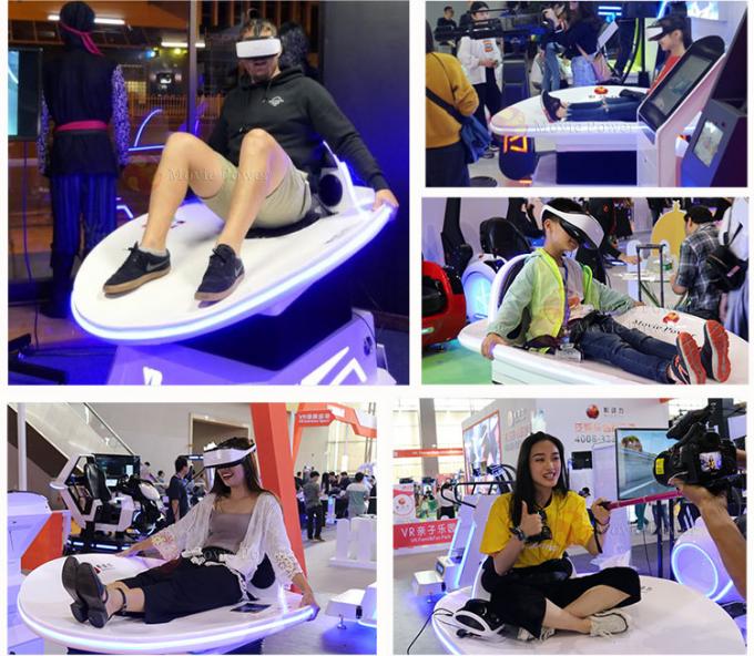 Indoor 9D Virtual Reality Simulator Mini Slide Roller Coaster Warna Disesuaikan 0