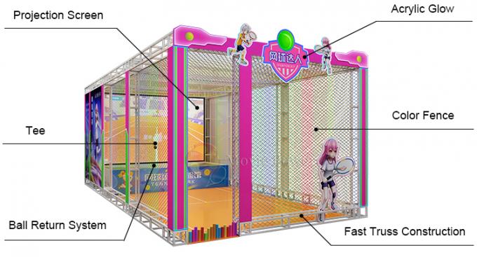 1 Pemain VR Theme Park Children Interactive Tennis Game Virtual Reality Machine 1