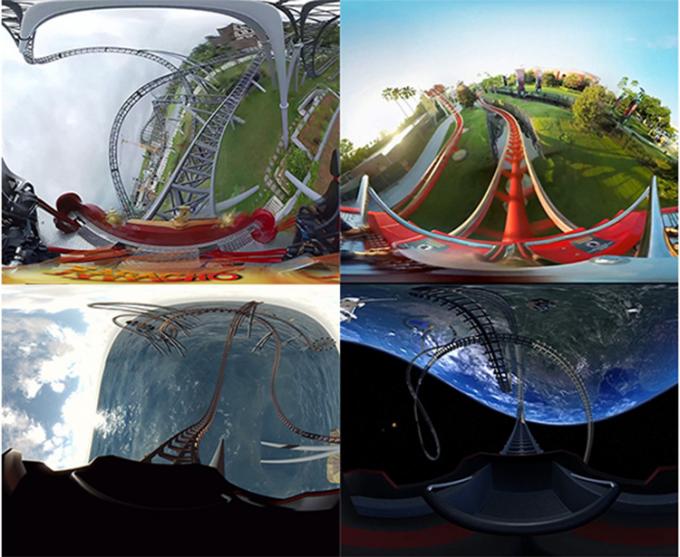 Simulator Penerbangan Roller Coaster VR Taman Hiburan 360 Derajat 1