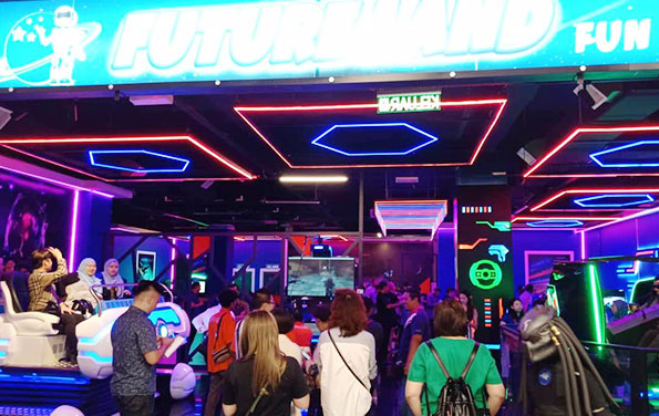 VR Kursi Bioskop Roller Coaster Taman Hiburan Mesin VR Gaming 1