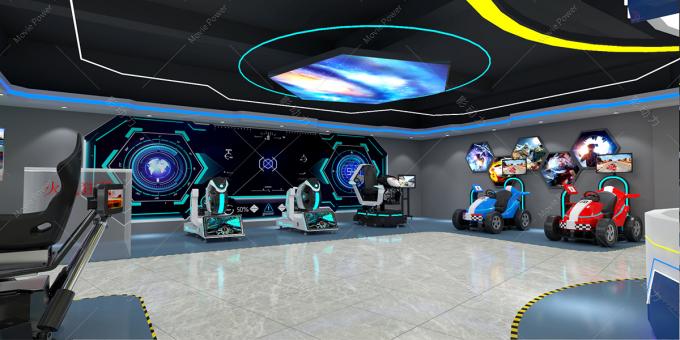 Mesin Simulator Roller Coaster VR Interaktif Dalam Ruangan Keuntungan Tinggi 1