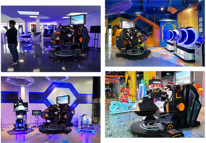 Proyeksi Immersive Indoor VR Roller Coaster 360 Simulator Game Mesin 1