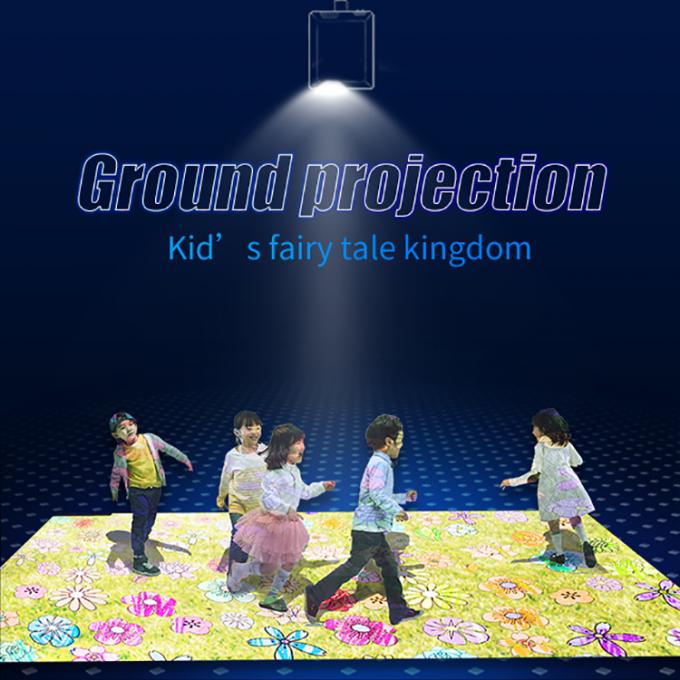 Anak-anak Mesin yang Dioperasikan dengan Koin AR magic Interactive Floor Projector Game 0