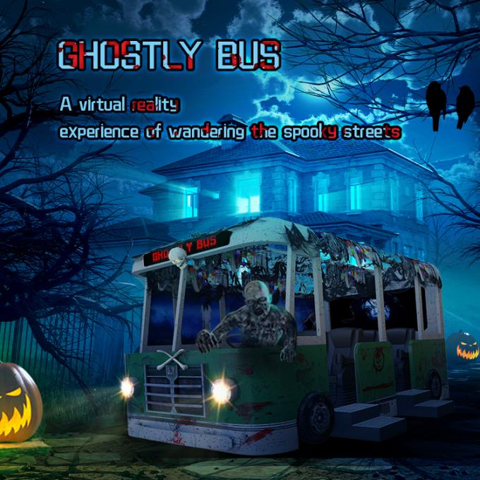 9D Virtual Reality Cinema Horror Ghostly Movie Game Simulator Untuk Taman Hiburan 0
