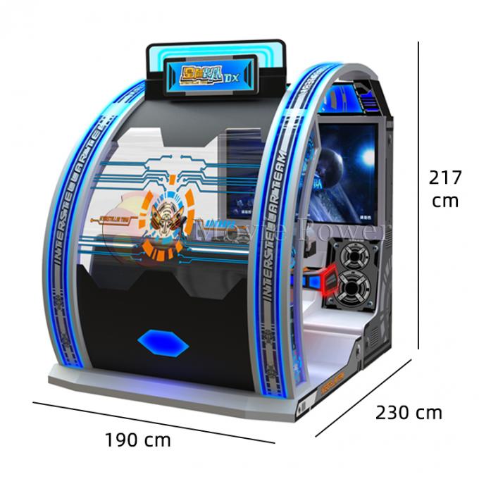 Mesin Game Menembak Senapan Arcade Layar 3D Dioperasikan dengan Koin Hiburan 4