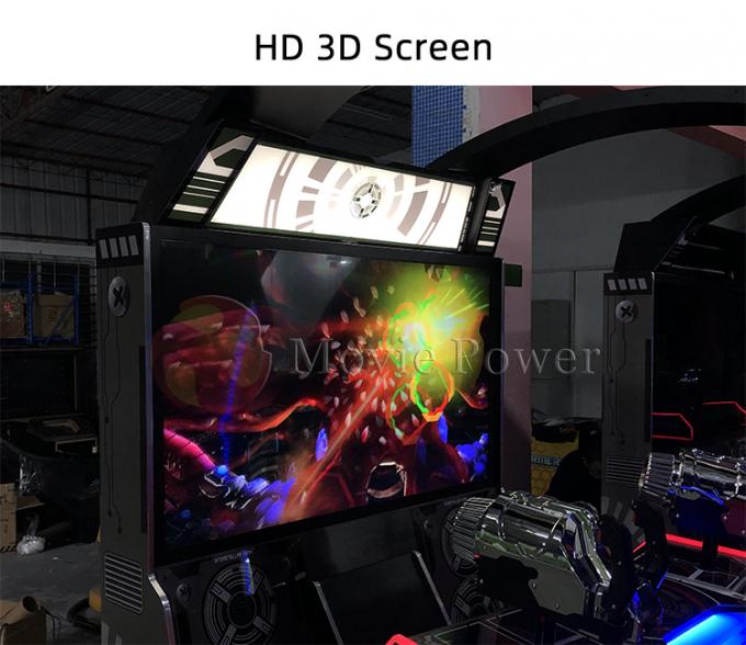 Mesin Game Menembak Senapan Arcade Layar 3D Dioperasikan dengan Koin Hiburan 1
