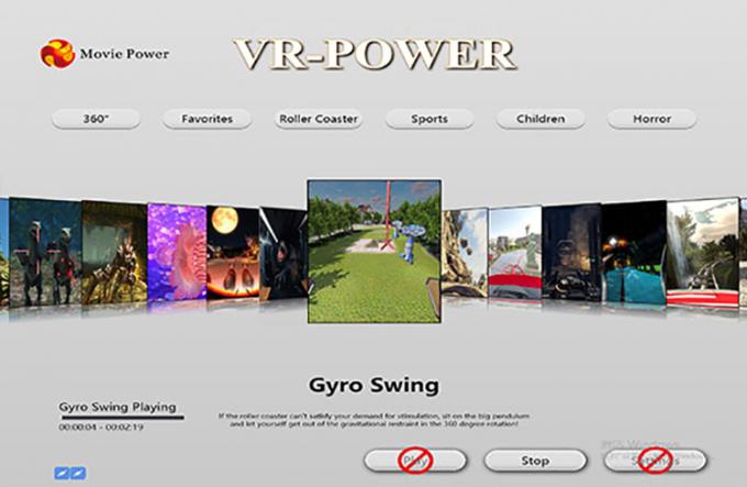 Movie Power 9D VR Cinema Simulator 4 Orang Roller Coaster Virtual Reality Arcade Game Machine 1