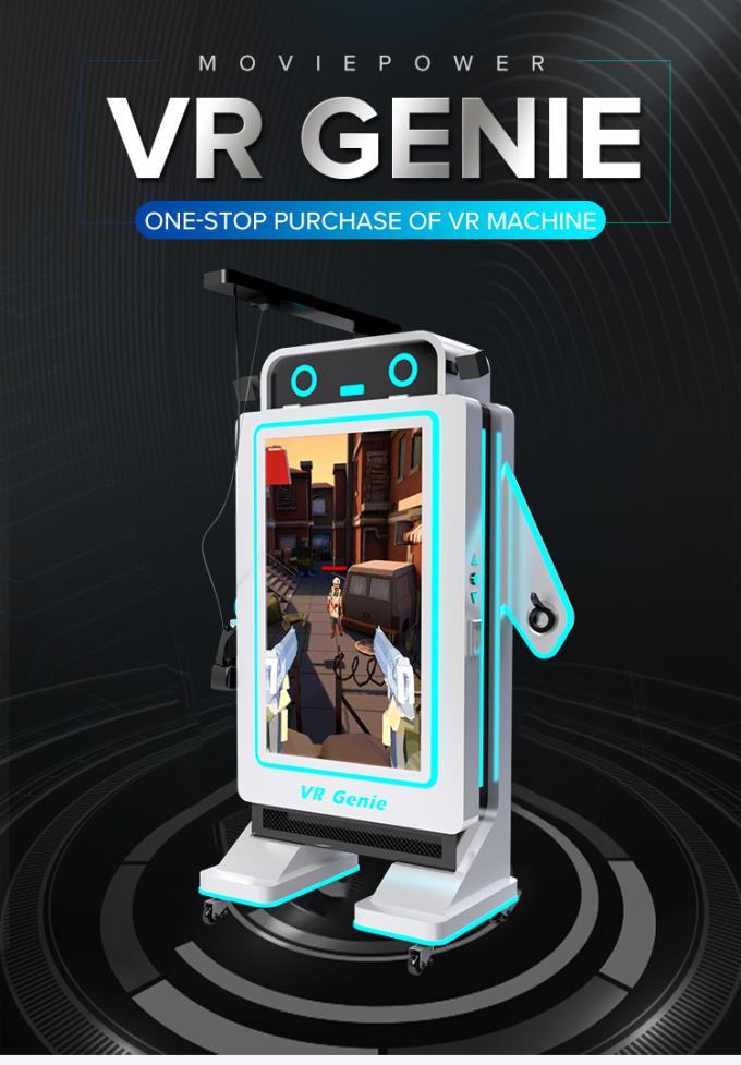 1 Pemain VR Game Simulator Peralatan Game Realitas Virtual yang Dioperasikan dengan Koin 0