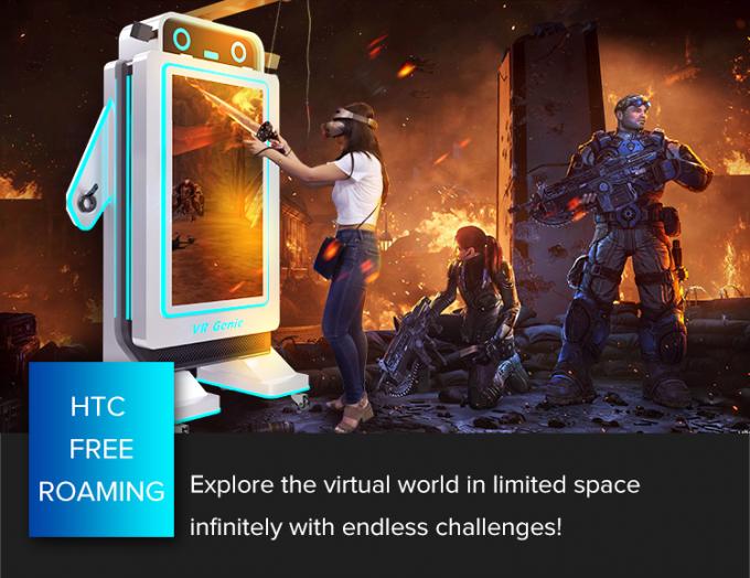 1 Pemain VR Game Simulator Peralatan Game Realitas Virtual yang Dioperasikan dengan Koin 1