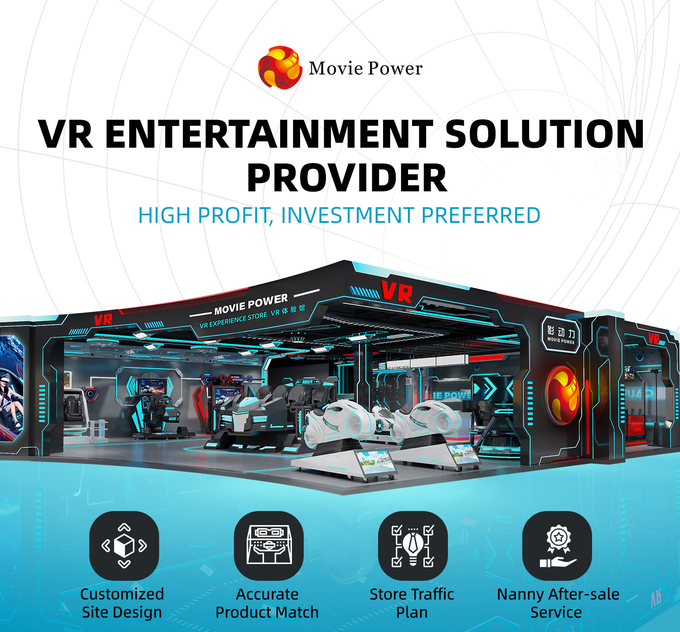 4KW Deepoon E3 9D VR Simulator Untuk Museum Taman Hiburan 0