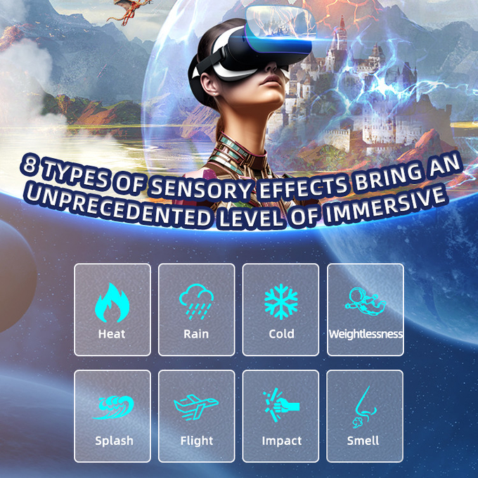 2 Seat Vr Flight Simulator Full Sense 9d Virtual Reality Game Cinema 2