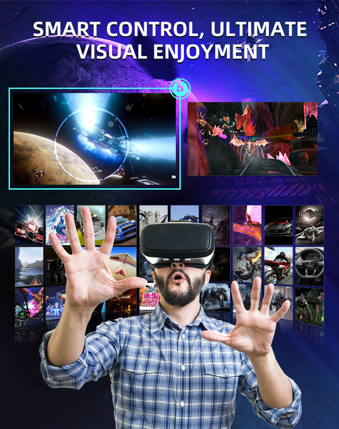 Produk Taman Hiburan 2 Kursi Koin Dioperasikan VR Games Flying Theater VR/AR/MR Hiburan 5