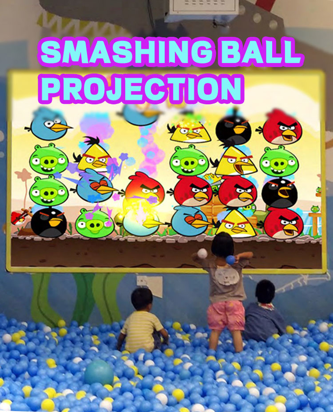 Game Proyeksi Dinding Lantai Besar Anak-anak Taman Permainan Indoor 3D Game Bola Interaktif Untuk Anak-anak 0