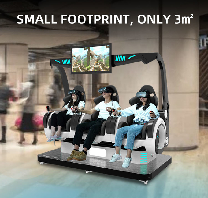Peralatan Hiburan 9d Vr Cinema Virtual Reality Roller Coaster 9d Vr Kursi Untuk Taman 5