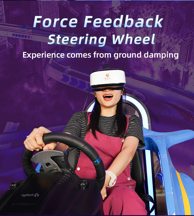 9D Kids Car Racing Game VR Driving Simulator Untuk Taman Hiburan 3