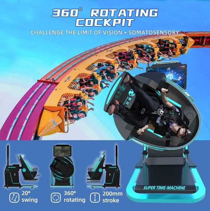 Komersial Virtual Reality Simulator 9D VR Super Time Machine Fly Game Equipment 5