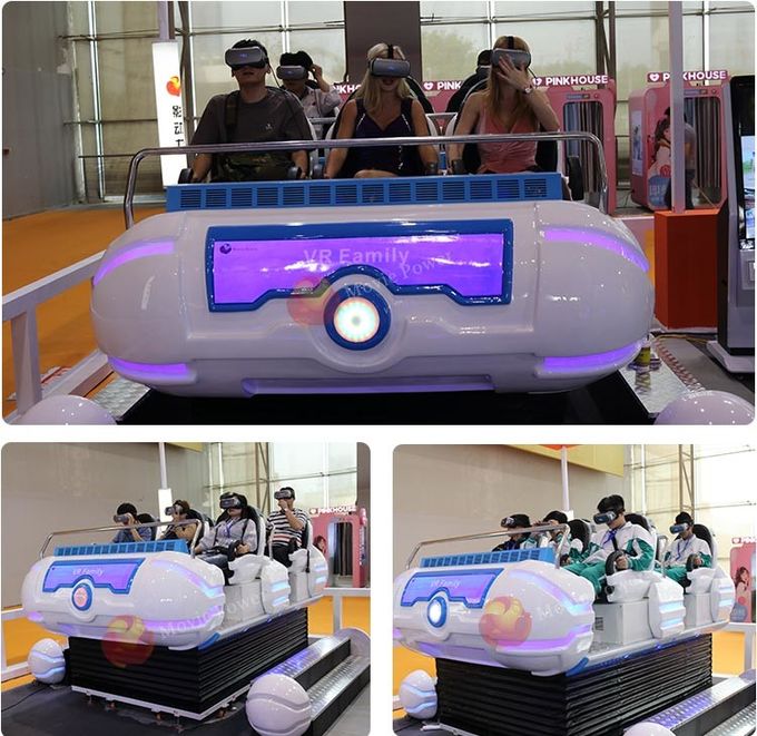 Promosi 6 Kursi Keluarga 9D VR Cinema Dengan 6 Dof Simulator Motion Electric Platform 0